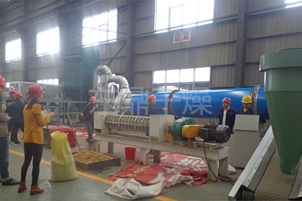 吉爾吉斯斯坦啤酒糟烘干機現(xiàn)場